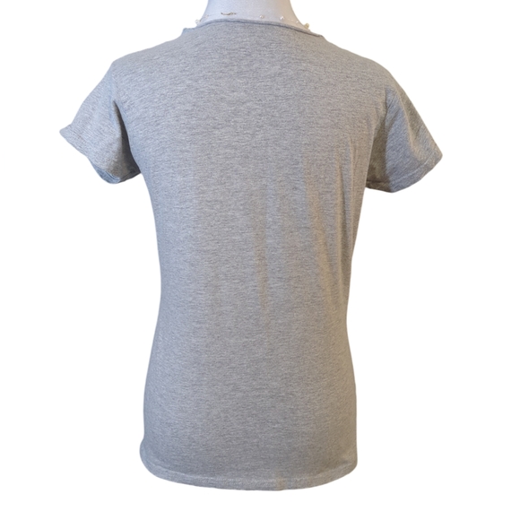 Chummy tees color Gray design All This & Brains too size M - Picture 2 of 4